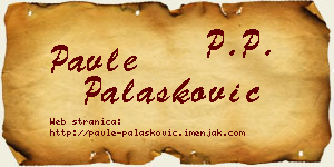 Pavle Palasković vizit kartica